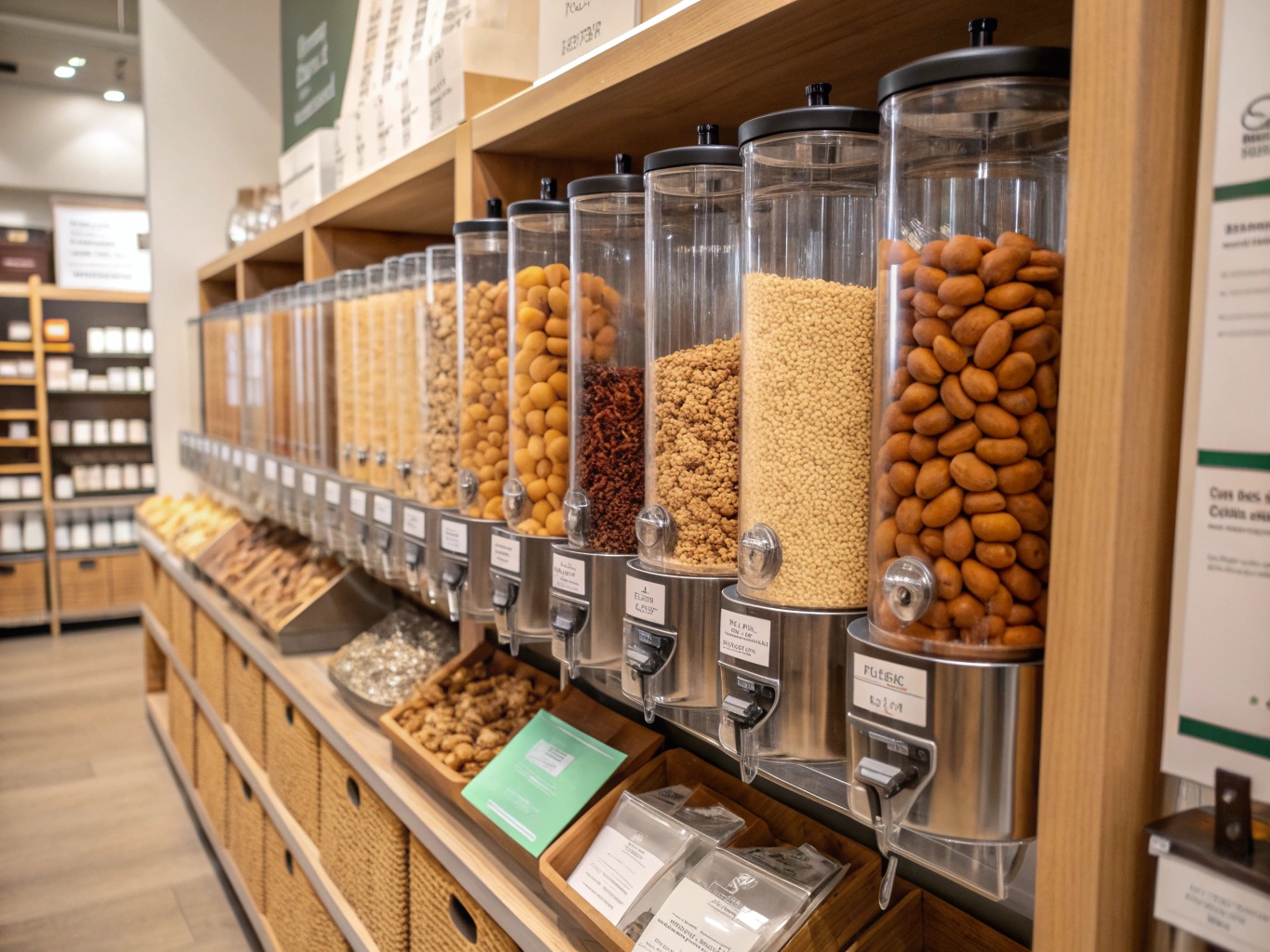 Produits sans gluten et fruits secs en vrac